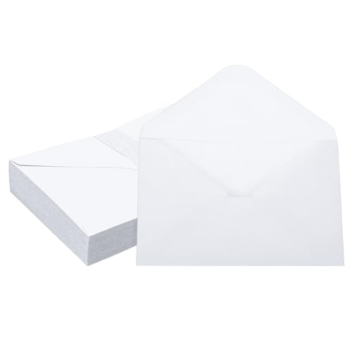Enveloppes d'invitation mariage et anniversaire PATIKIL, étuis blancs 6x4 pouces pour fêtes