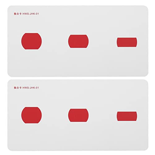 Image of Amblyopia correction card, strabismus training cards 2 pcs Coated paper, red, green, improve eyesight for daily use