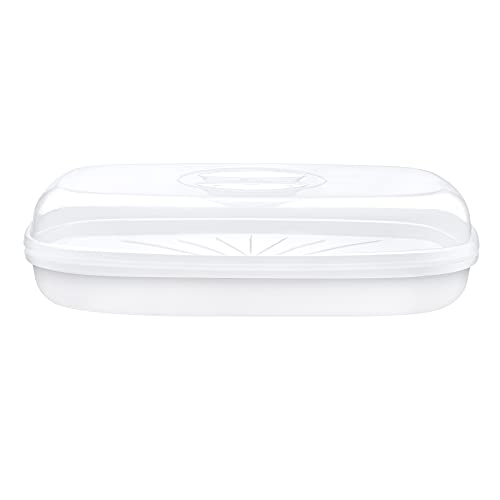 Microwave it Polyproperlene Fish Steamer/Poacher, Set of 1, White Second Image