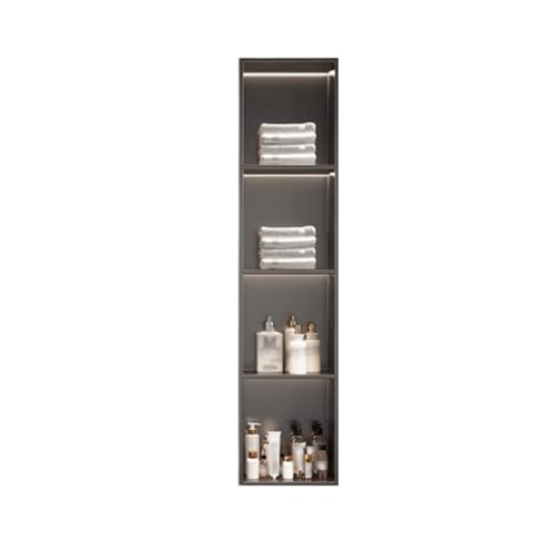 Mur LED pour douche en acier inoxydable pour l'organisation et le stockage de la salle de bain