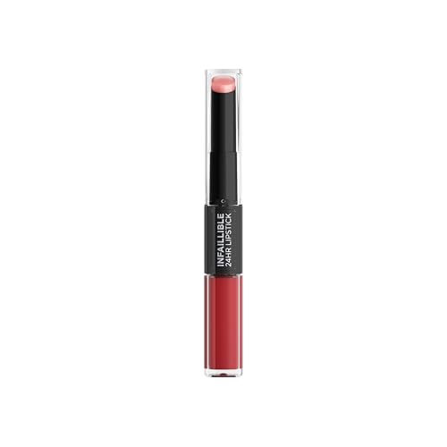 L'Oreal Paris Make-up Designer Infaillible 24H Lipstick Color Labial de Larga Duración Tono 501 Timeless Red