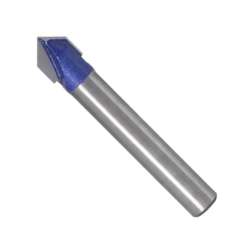 �g���}�[ �r�b�g 1pc 6 �~�����[�g�� ShankProfes 90 �x V �a�r�b�g 1/4 "5/16"3/8 "1/2" CNC �����\���b�h���[�^�[�r�b�g���d�t���C�X�J�b�^�[�؍ތ@��(6mmX7.96mm)