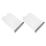 MAGICLULU Soportes para Menús Abatibles de Acrílico Desmontables A6 Vertical 9.5x14.5 Cm 6 Páginas 2 Piezas Portamenús de Bar Expositor de Menú para Restaurantes y Cafeterías