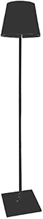 Elipta Modern Rechargeable Battery Outdoor Floor Lamp - 1.5m Tall - LED - Black - No Wires