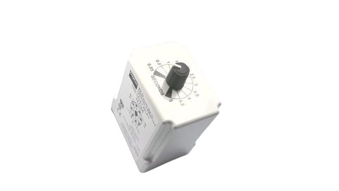 DAYTON 1EGB4 10AMP, Plug in, 120VAC Coil, ON DELAY, 8 PIN Socket, DPDT, TIME DELAY Relay, 0.1-5 Seconds Timing Range