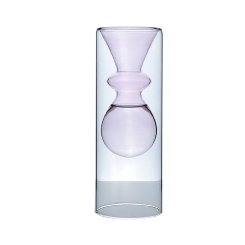 Vase en verre pour fleur moderne résolvant le manque de verdure
