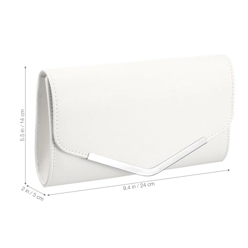 Sac à main blanc avec chaîne fin de soirée chic pour mariages - 4