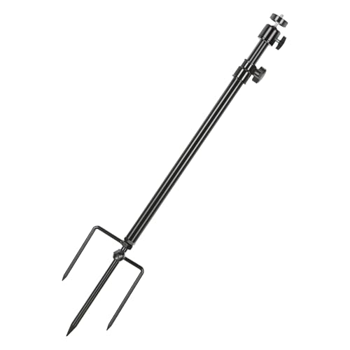 Soporte de pesca nocturna y cámara de acero inoxidable ajustable 360