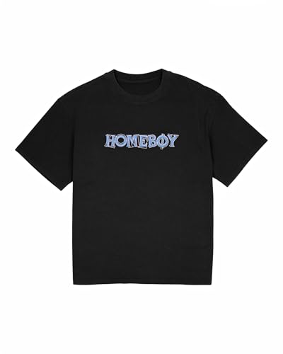 T-shirt Chaos Black Homeboy L au tissu lourd premium et finitions soignées pour l'été