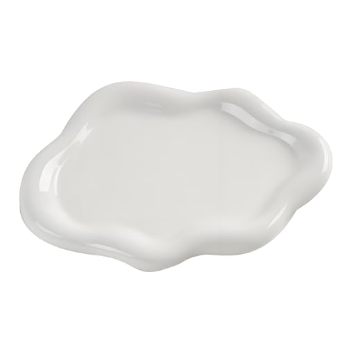 Ceramic Jewellery Dish Trinket Dish Jewelry Tray Cloud Shape Tray Perfume Tray Rings/Earrings/Bracelets/Watch/Keys Tray for Valentine's Day//Mother's Day/Birthday Gift (White) - Cosy Home Interiors Ceramic Jewellery Dish Trinket Dish Jewelry Tray Cloud Shape Tray Perfume Tray Rings/Earrings/Bracelets/Watch/Keys Tray for Valentine's Day//Mother's Day/Birthday Gift (White)