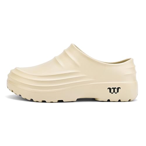 Image of QPAO Work Shoes for Men & Women Non Slip Clogs Kitchen Chef Shoes Comfortable Women Clogs Beach Shoes
