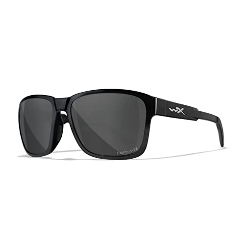 Wiley X Trek Gafas De Sol, Negro Brillante, Un Tamaño Unisex Cover