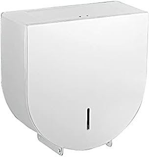 ZZL Tissue Dispenser Single Roll Jumbo Tissue Dispenser with Lock Jumbo Roll Paper Towel Dispenser Wall-Mounted Paper Towel Dispenser Toilet Paper Cover (Color : White)