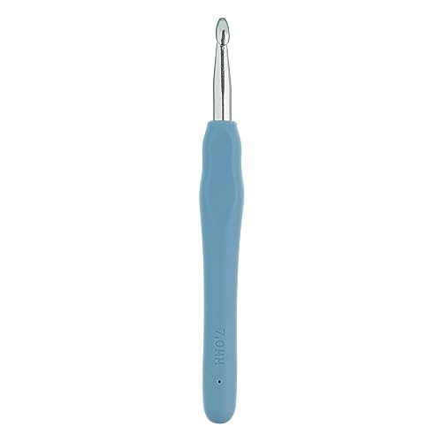 The Quilted Bear Crochet Hooks - Soft Grip Silicone Rubber Handle Crochet Hooks for Knitting & Crochet (7mm Crochet Hook)