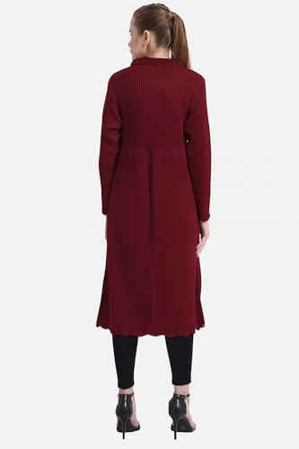 Image of Matelco Women's Wool Round Neck Cardigan