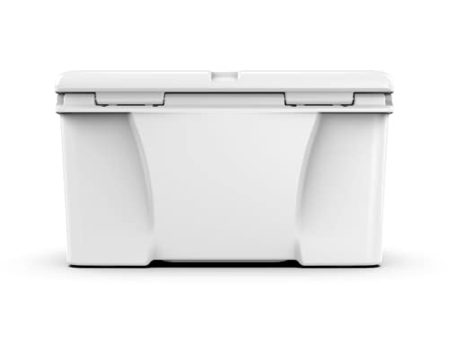 Kenai 65 Cooler | 65 Qt Ice Chest Durable Rotomolded Insulated | Made In Usa | Warranty For Life | For Beach Boat Camping Fishing Hunting | K65 | White #TOP1