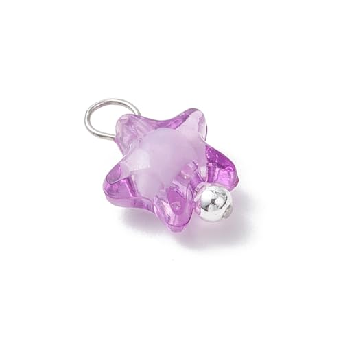 Gelirda 200Pcs Colorful Acrylic Star Pendants Transparent Star Shape Dangle Charms for DIY Bracelet Necklace Jewelry Making by Gelirda - Image 3