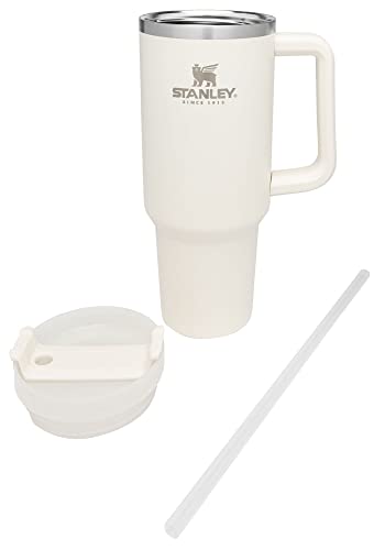 Image of Stanley Adventure Quencher Travel Tumbler 40 Oz, Pack Of 1, Cream Color (Stainless Steel), 40 fluid ounce