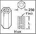 KEYSTONE 1893 Spacer/Standoff, HEX, AL, 4.7MM X 12.7MM