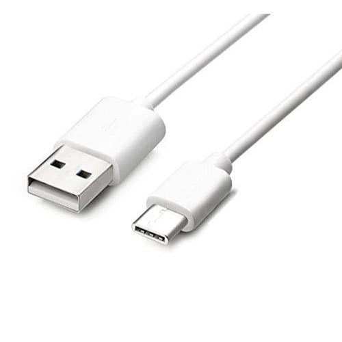 Image of The Black Store Original 18W Cable Comptaible For Vivo iQOO Qualcomm QC 3.0 Quick Charger Adaptive Fast Charging, Rapid, Dash, VOOC, AFC -1 Meter Type C USB Data Cable (White) (83S0001537)