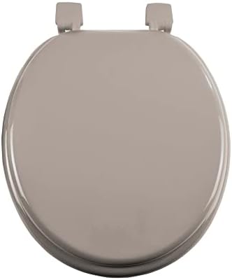 Douceur d'Intérieur Toilet Seat MDF Plain Coloured, wood, Powder Pink, Size: Pack of 1