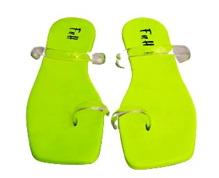 neon sandals flat
