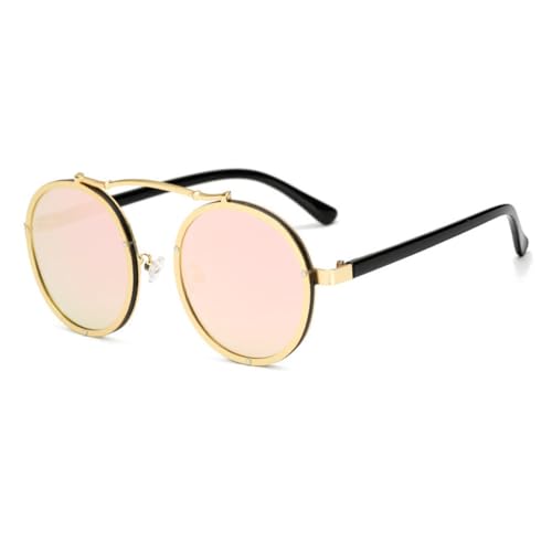 Lunettes de soleil rondes vintage MUTYNE monture mate protection UV400