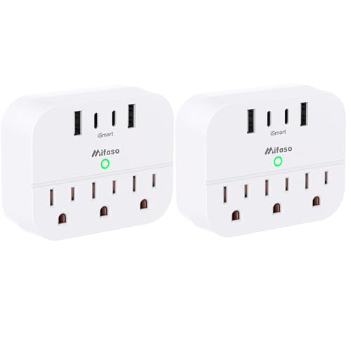 2 Pack Cruise Ship Essentials Cruise Power Strip with Foldable Plug Travel Essentials with USB C Outlet Extender No Surge Protector Multi Plug Wall Outlet Outlet Adapter Japan Plug Adapter