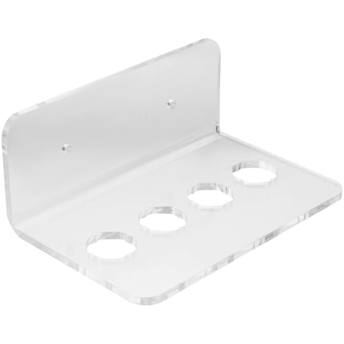 OKUMEYR アクリル壁掛けヘアスリストシザーホルダースロット 美容師用サロン剪刀ラック 省スペース収納理美容室用