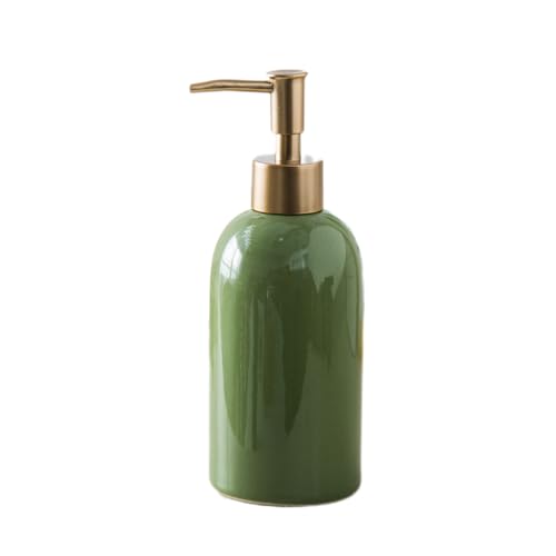 RPFROP Botella desinfectante de manos de cerámica, botella de loción de baño, champú, botella de gel de ducha, botella de prensa para hotel, cocina