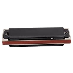 Eulbevoli Orgue à Bouche Harmonica, tonalité précise métal 10 Trous Harmonica prévention du vieillissement étanche pour Les Cadeaux(Le Noir) - Les Beatles, Paul McCartney, John Lennon, RIngo Starr, George Harrison