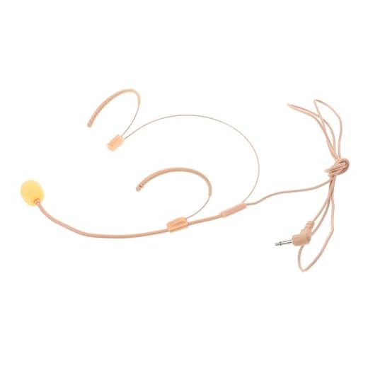 ANDRESLAD Micrófono de Diadema para Micrófono de Cabeza Ligero para Actuaciones Escolares y Karaoke para Cantantes Infantiles Escenarios y Eventos