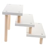 CLISPEED Stufiges Holz Display Regal Stabiler Riser Aufbewahrungsständer für Figuren Modelle...