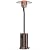 OOTDAY 48,000 BTU Propane Heater Outdoor Patio Heaters, Stainless Steel Burner with Wheels, Outdoor Heaters for Patio, Garden, Commercial and Residentia (Brown)
