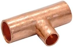 Copper Pipe Fitting Reducing Tee Type Welding Tube Connector 3 Ways(32-28.6-32)
