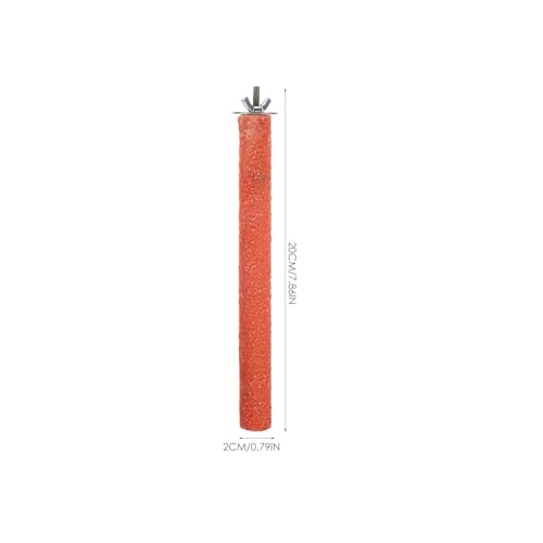 Image of Mipcase Parrot Grinding Stick Bird Beak Grinder and Claw Grinding Rod Bird Training Perch for Parakeets Cockatiels Small Birds Climbing Stand for Cage 7.87 in