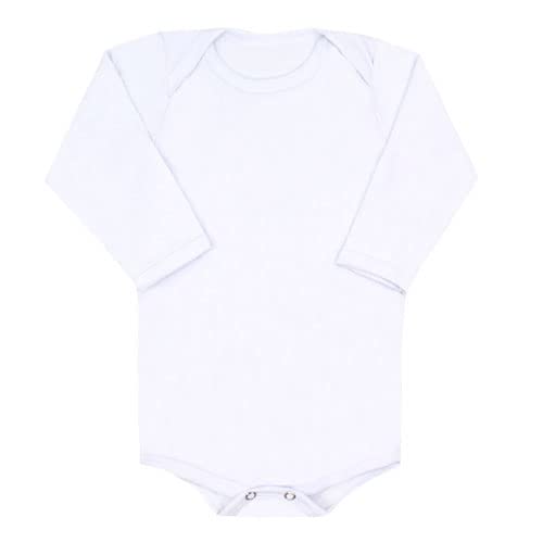 Body Bebê Canelado Liso Manga Longa (RN/P/M/G) - Top Chot