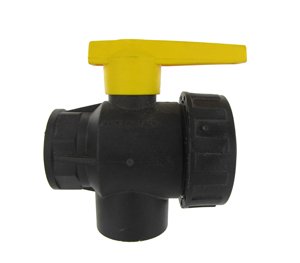 Three-Way Polypropylene Ball Valve Arag 1 1/2-Inch