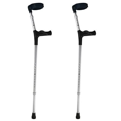 Béquilles d'avant-Bras réglables en aluminium argenté - Taille 2
