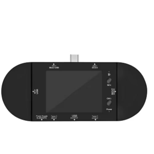 AKNBFIBN UD24 USB�e�X�^�[ Type-C 2.4�C���` �f�W�^���d���v �d���v �p���[�o���N �d�����o�� �{���gPD�g���K�[ �d�C���[�^�[