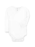 Colored Organics Baby Organic Cotton Kimono Bodysuit - Long Sleeve Infant Side Snap Onesie - 3-6...