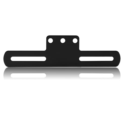 Biqing ナンバープレート ステー 角度調整 ナンバーステー バイク,フェンダーレス,ナンバープレート ステー 取り付けステー ブラック