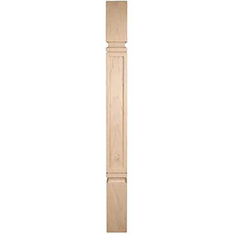 BingLTD - 36" Maple Unfinished Hardwood Island Post - 1 PC (K22350-FW-MA) Cover