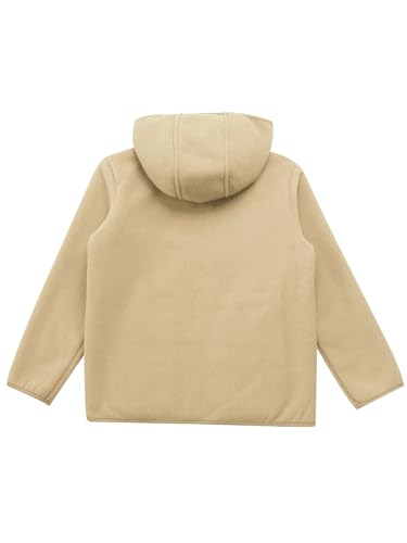 ACSUSS Kids Boys Girls Fleece Zip Up Hooded Sweatshirt Warm Jacket Athletic Outerwear Casual Outing Outfits4