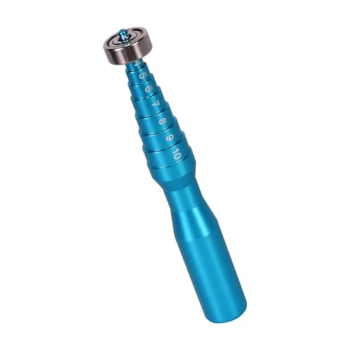 Lapiglo Kit de mantenimiento de carrete de pesca de aleación de aluminio, juego de herramientas de extracción de pines de rodamiento con llave hexagonal para reparación de carretes de cebo