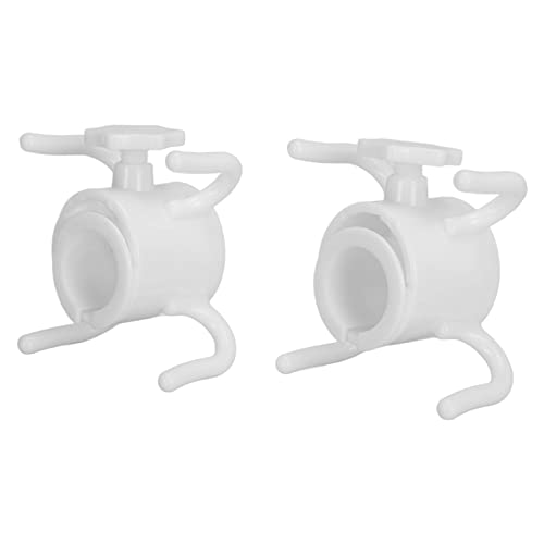 Gavigain Beach Umbrella Hanging Hook, Prongs Beach Umbrella Hanging Holder Beach Umbrella Stand Universal 4 Prong Towel Hat Sunglasses Holder for Beach Camping Trips Outdoor (White)