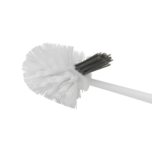 Image of Clorox Corner Toilet Bowl Brush with Under Rim Scrubber, Includes Corner Storage Caddy, White, 2-Pack