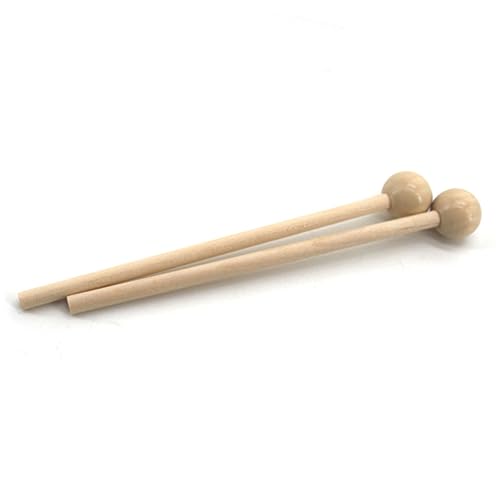 2 pares de baquetas con cabezas redondas para tambores etéreos, xilófonos e instrumentos de percusión con longitudes para uso versátil miniatura 5