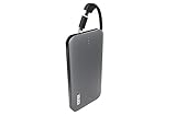 Carga tu smartphone iOS y Android con solo una batería externa, gracias al cable micro USB integrado y el adaptador Lightning integrado, no necesitas cables adicionales