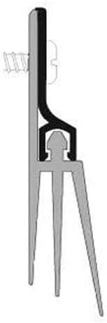 Pemko 57DV42 Triple Fin Bottom Door Sweep Dark Bronze Finish 42" Long